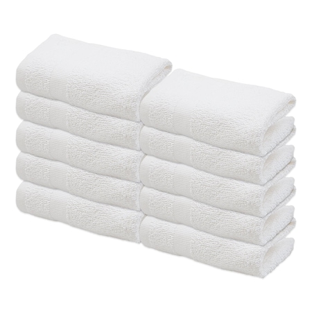 Hospeco Elite Washcloth 12x12 White INST-1212-1